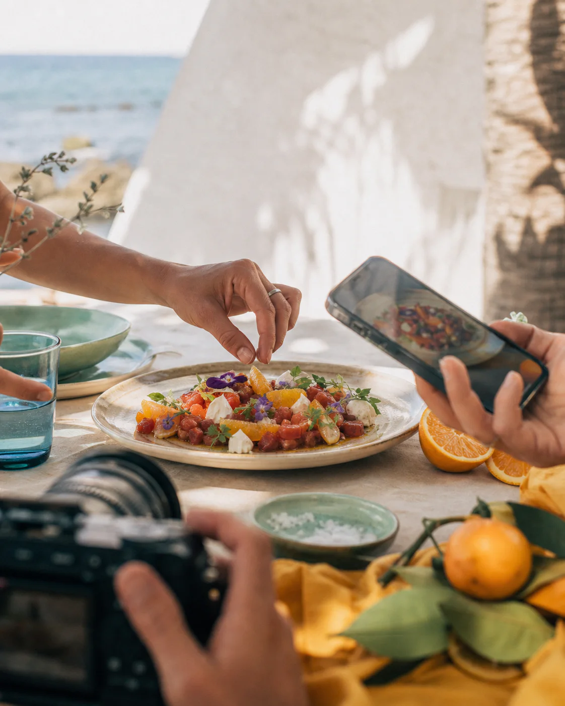 Escena de contenido gastronómico pensada para distintos canales de una marca