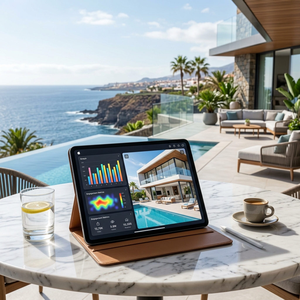 Estrategia de captación inmobiliaria digital en Tenerife con redes sociales y anuncios